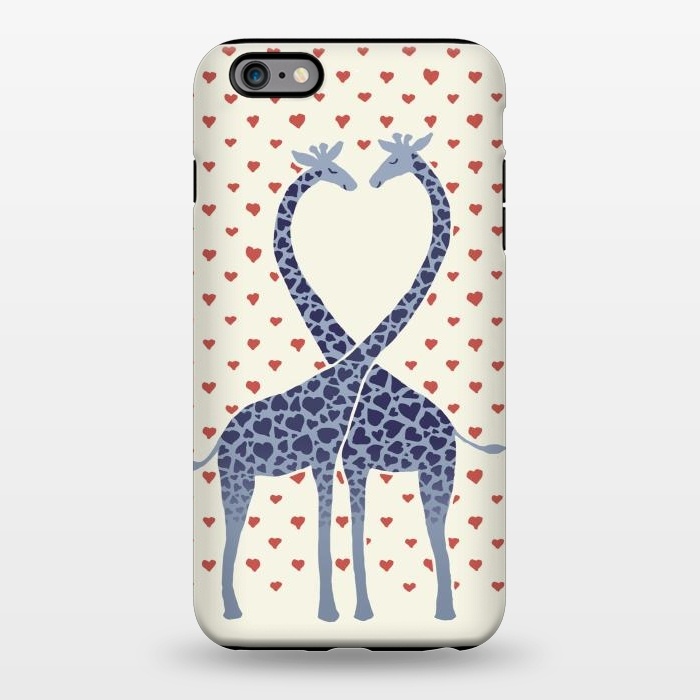 iPhone 6/6s plus StrongFit Giraffes in Love a Valentine's Day illustration by Micklyn Le Feuvre
