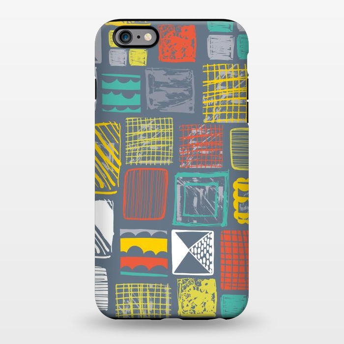 iPhone 6/6s plus StrongFit Square Metropolis Leaves by Rachael Taylor