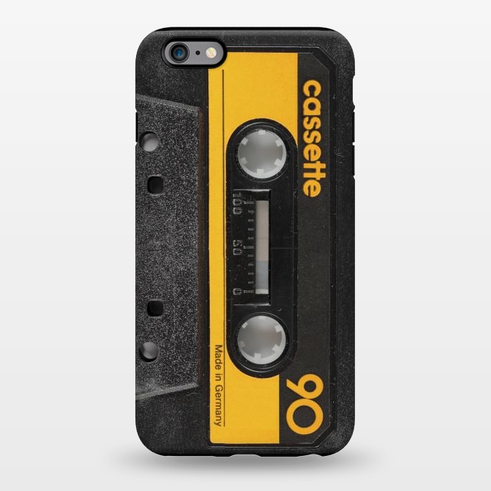 iPhone 6/6s plus StrongFit CASSETTE YELLOW by Diego Tirigall