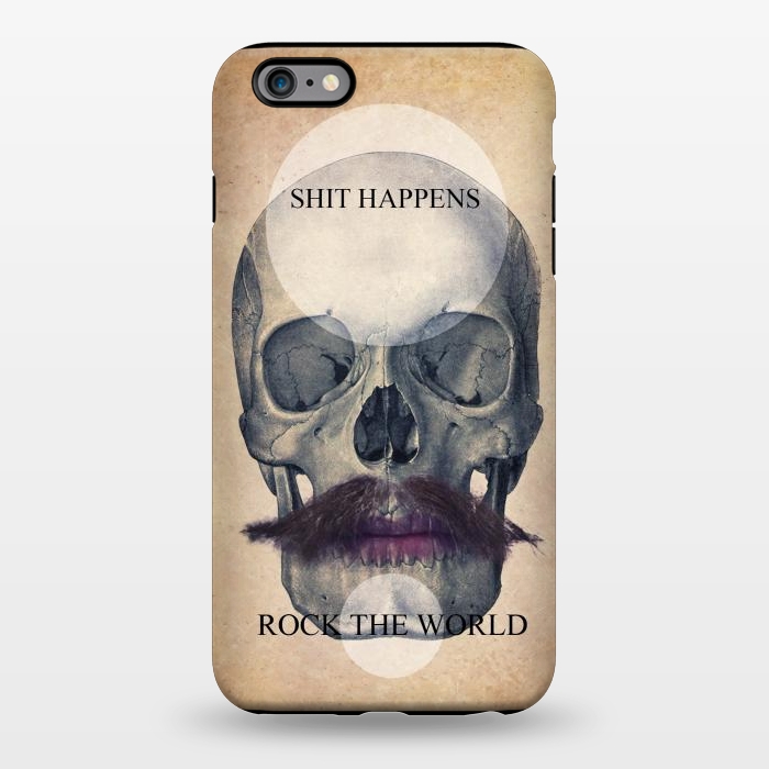 iPhone 6/6s plus StrongFit SKULL ROCK THE WORLD OK by Diego Tirigall