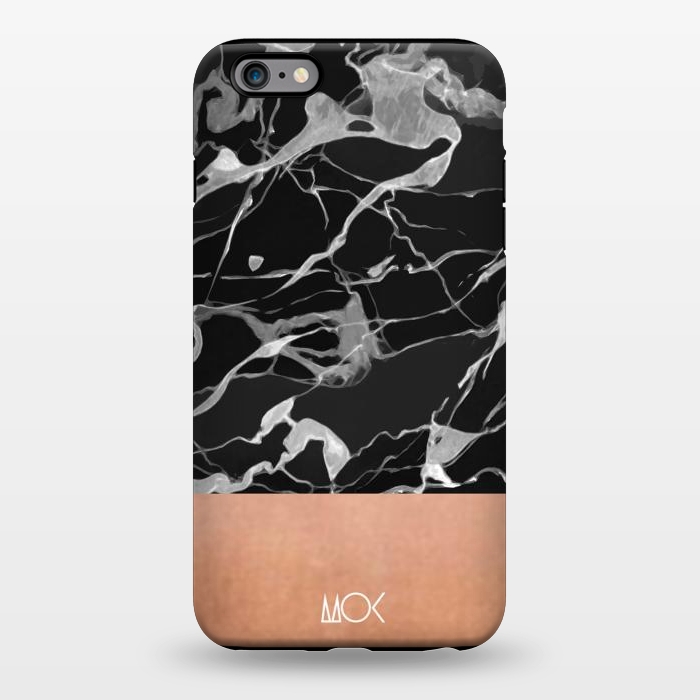 iPhone 6/6s plus StrongFit Marble and Pink Copper by M.O.K.