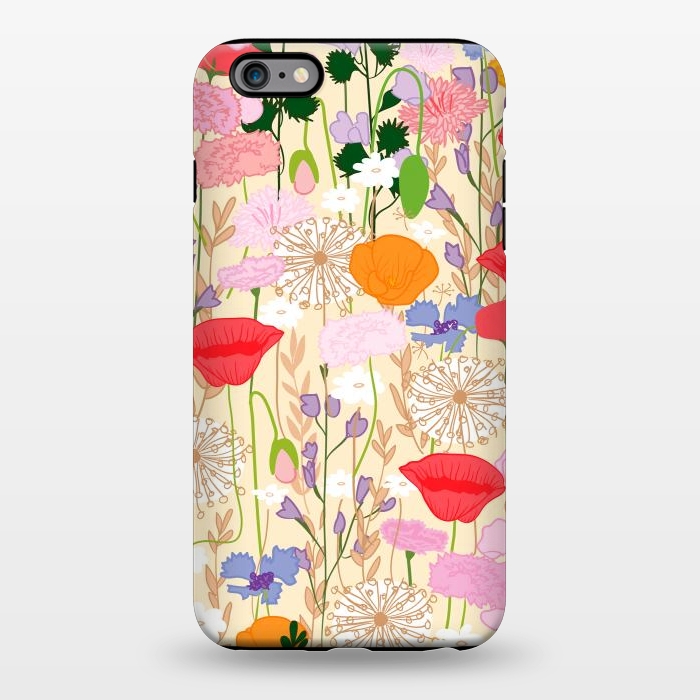 iPhone 6/6s plus StrongFit Wildflowers Cream Square by Zoe Charlotte
