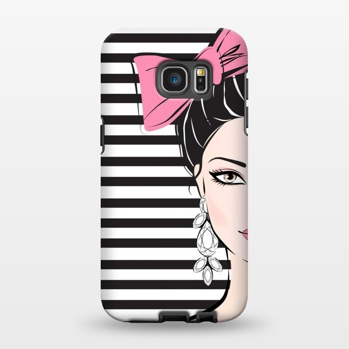 Galaxy S7 EDGE StrongFit Bow Girl by Martina