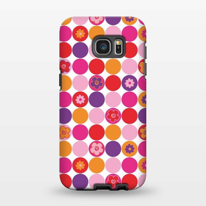 Galaxy S7 EDGE StrongFit Spring Circles by Julia Grifol