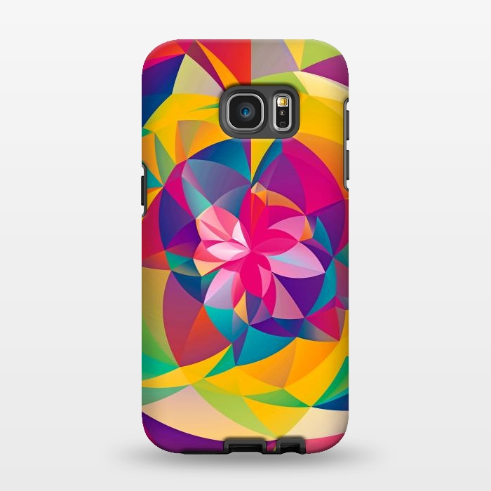 Galaxy S7 EDGE StrongFit Acid Blossom by Eleaxart