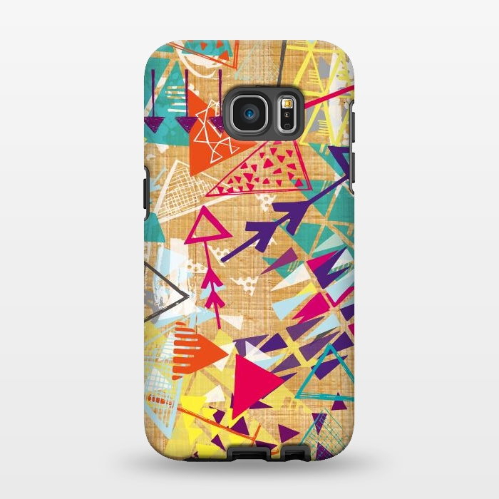 Galaxy S7 EDGE StrongFit Tribal Arrows by Rachael Taylor