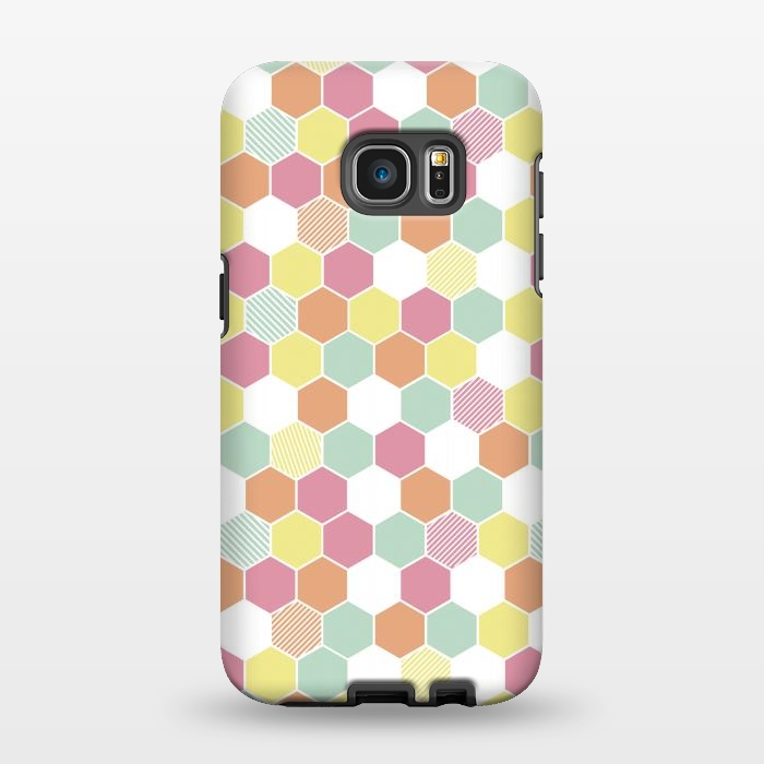 Galaxy S7 EDGE StrongFit Geo Hex by Alice Perry Designs
