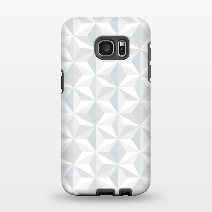 Galaxy S7 EDGE StrongFit White Geometry by M.O.K.