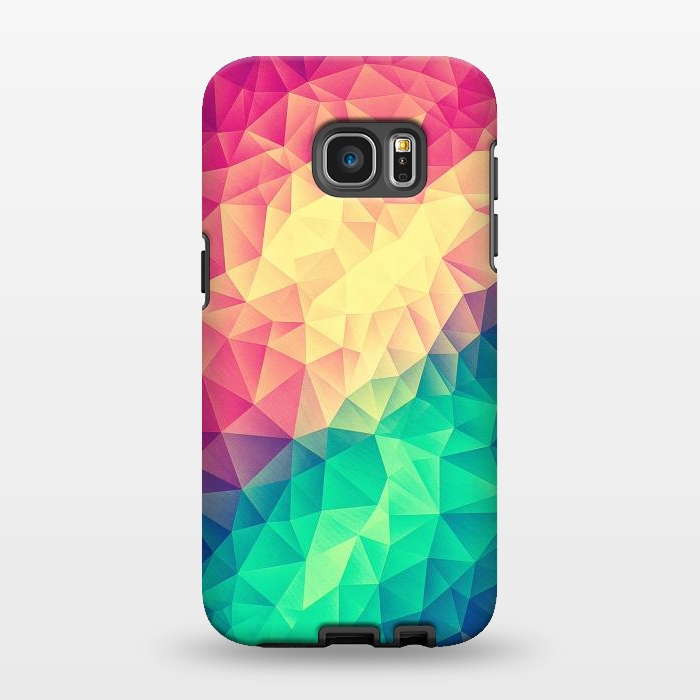 Galaxy S7 EDGE StrongFit MultiColor Cubizm Painting by Philipp Rietz