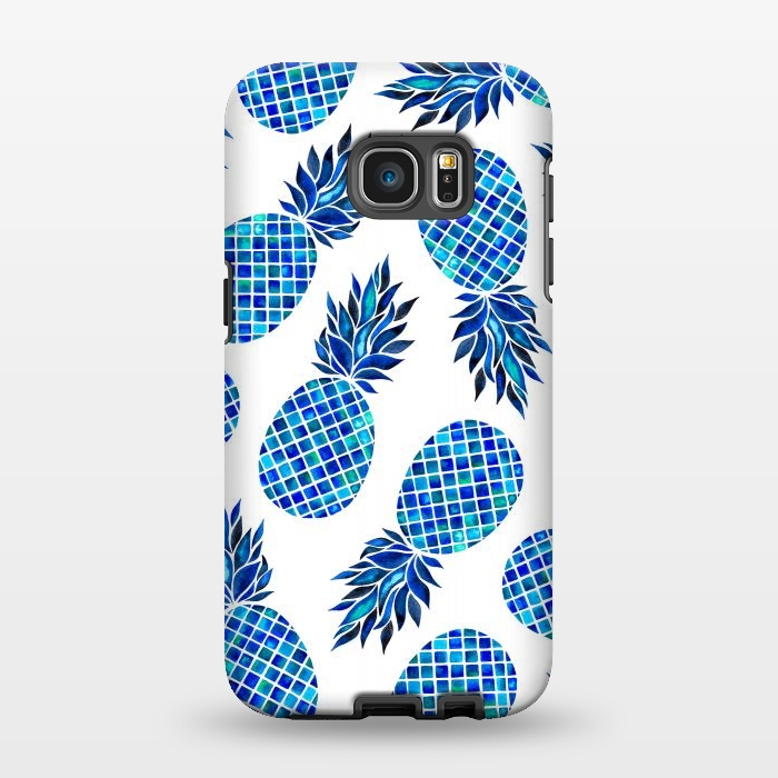 Galaxy S7 EDGE StrongFit Sea Pineapples by Amaya Brydon