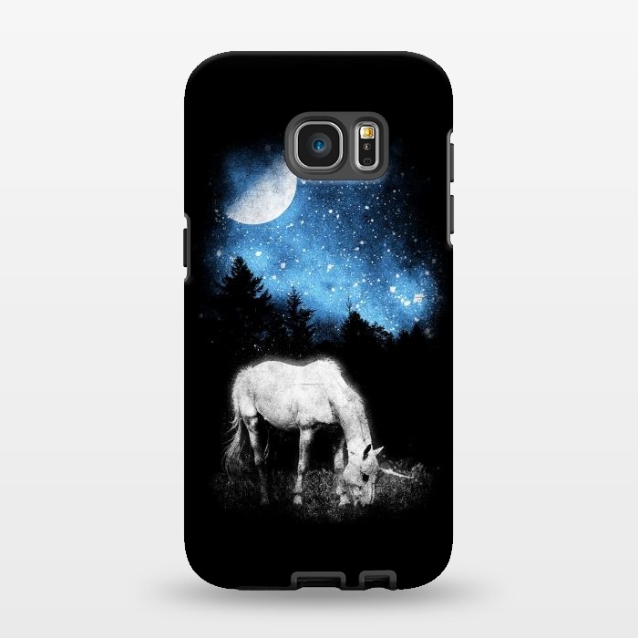 Galaxy S7 EDGE StrongFit Mooonlight Unicorn by Mitxel Gonzalez
