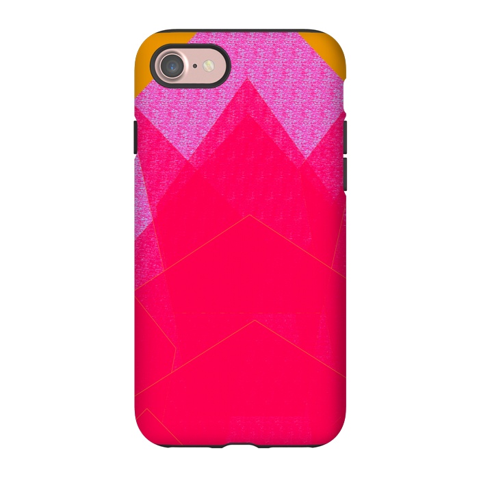 iPhone 7 StrongFit Sunset Mountain fuschia by ANoelleJay