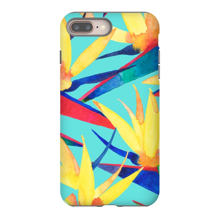 iPhone 7 plus StrongFit Summer Tropics by Amaya Brydon