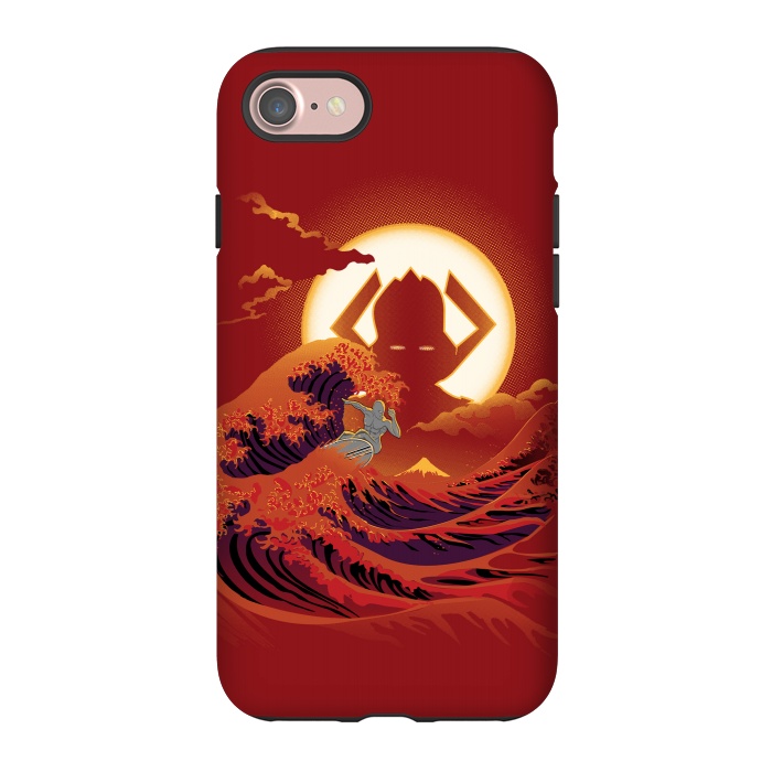 iPhone 7 StrongFit Surfing with the Alien by Samiel Art