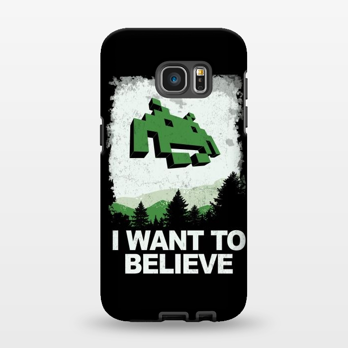 Galaxy S7 EDGE StrongFit I WANT TO BELIEVE by SKULLPY