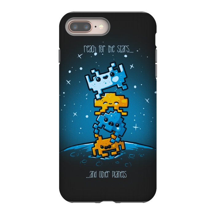 iPhone 7 plus StrongFit Cute Invaders by Q-Artwork