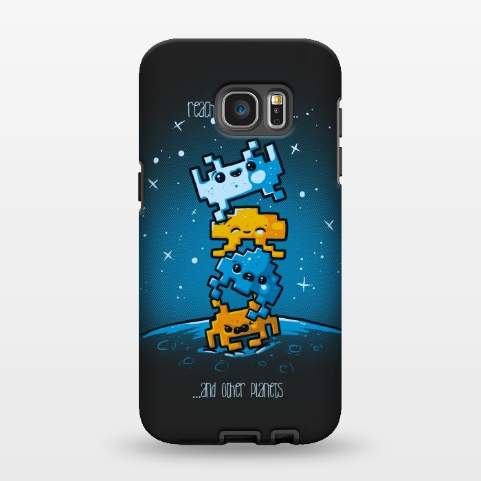 Galaxy S7 EDGE StrongFit Cute Invaders by Q-Artwork