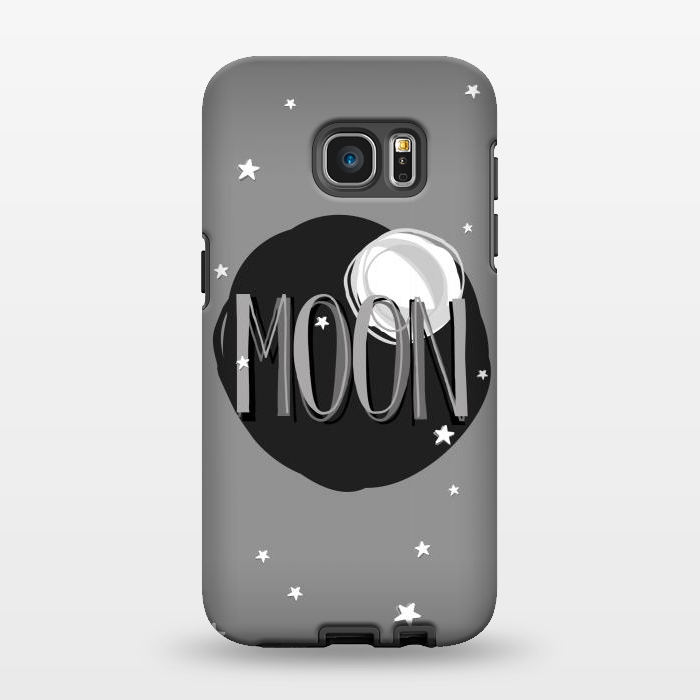 Galaxy S7 EDGE StrongFit Bright Moon & Stars by Dellán