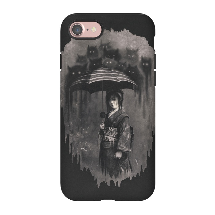 iPhone 7 StrongFit Lady Rain by 38 Sunsets