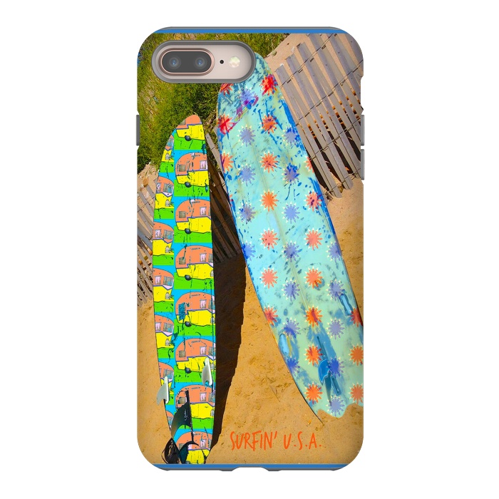 iPhone 7 plus StrongFit Surfin USA by Bettie * Blue