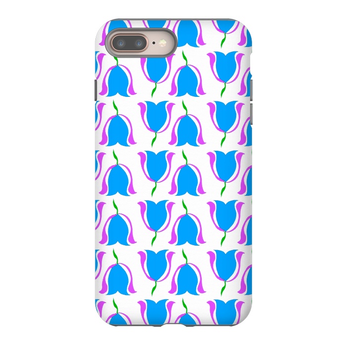 iPhone 7 plus StrongFit Tulip Love Blue by Bettie * Blue