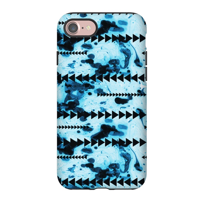 iPhone 7 StrongFit marble stripe by Laura Grant