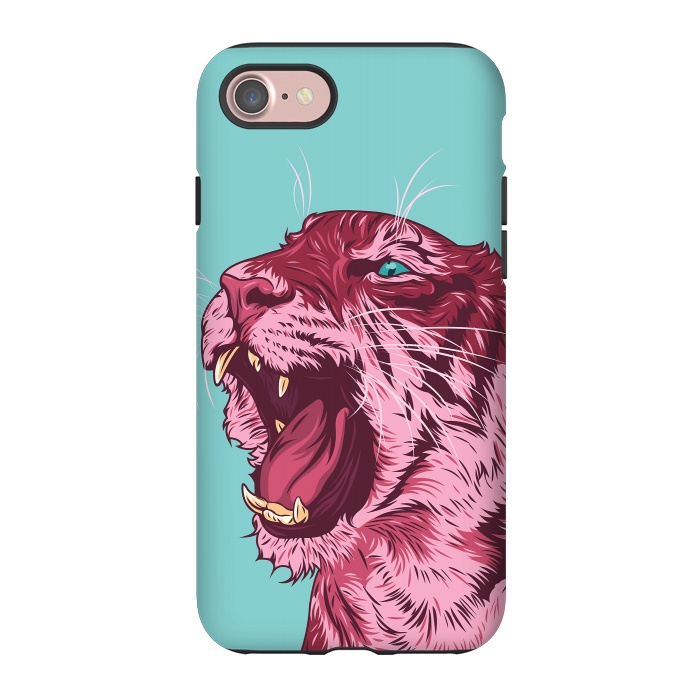 iPhone 7 StrongFit Magenta tiger by Roland Banrévi