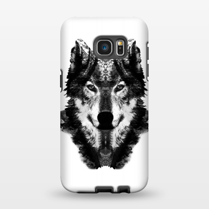 Galaxy S7 EDGE StrongFit The Black Forest Wolf  by Rui Faria
