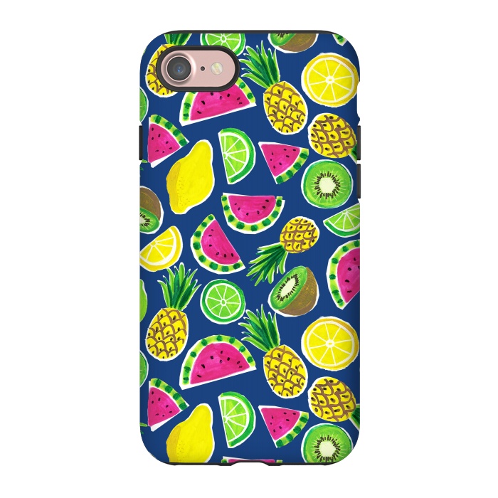 iPhone 7 StrongFit painted fruit salad by Laura Grant