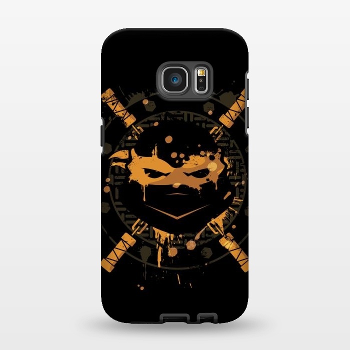 Galaxy S7 EDGE StrongFit Michelangelo Turtle by Sitchko