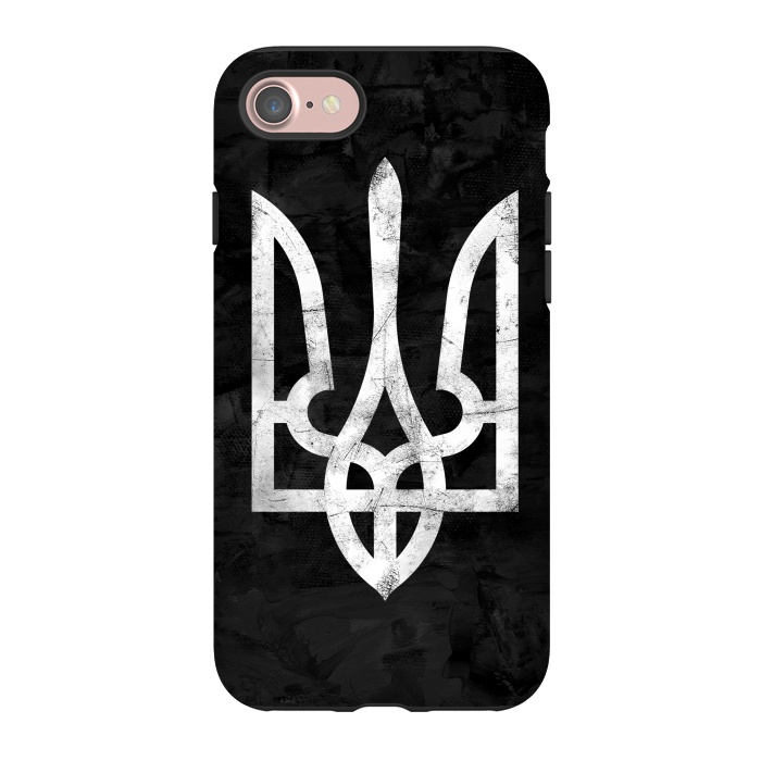 iPhone 7 StrongFit Ukraine Black Grunge by Sitchko