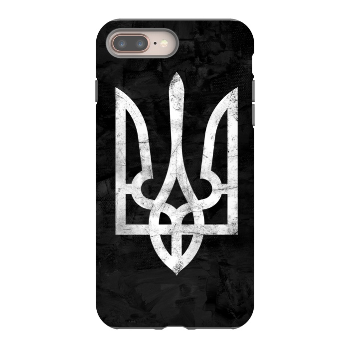 iPhone 7 plus StrongFit Ukraine Black Grunge by Sitchko