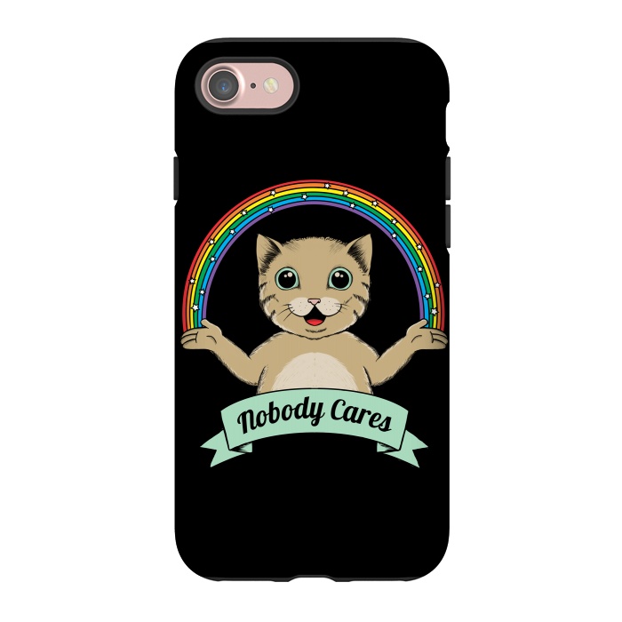 iPhone 7 StrongFit Nobody Cares by Coffee Man