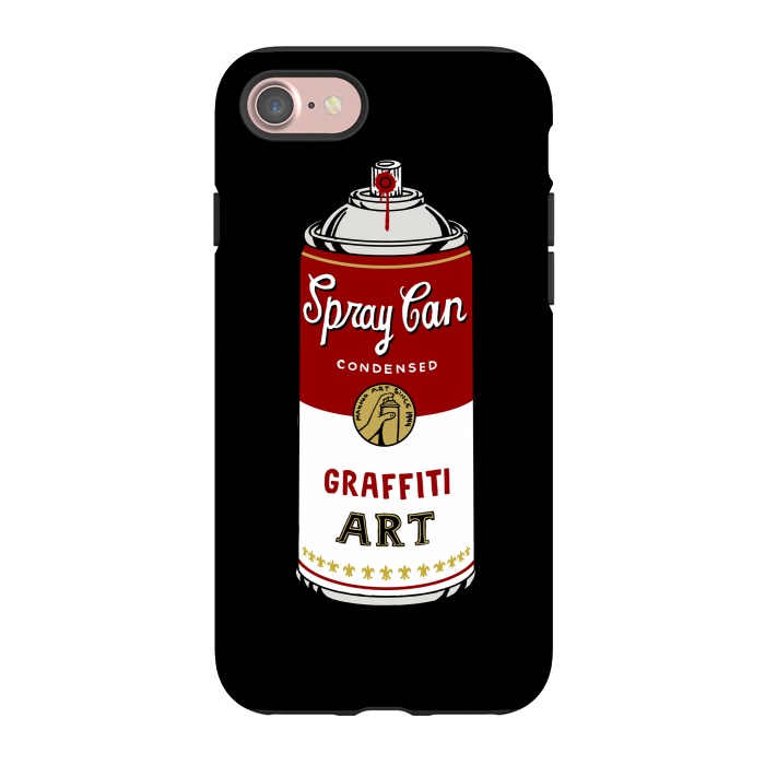 iPhone 7 StrongFit Graffiti Can by Coffee Man