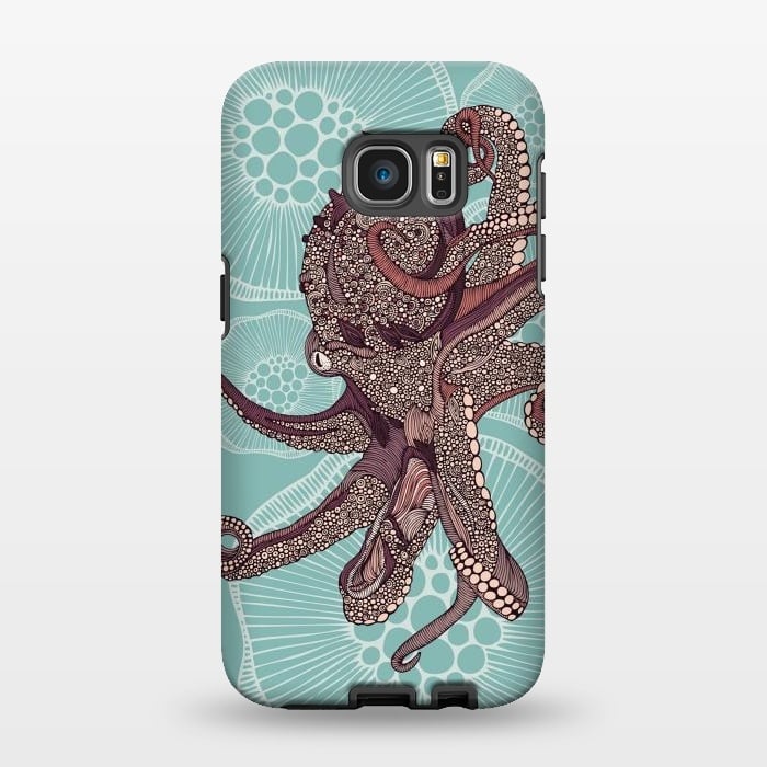 Galaxy S7 EDGE StrongFit Octopus by Valentina Harper