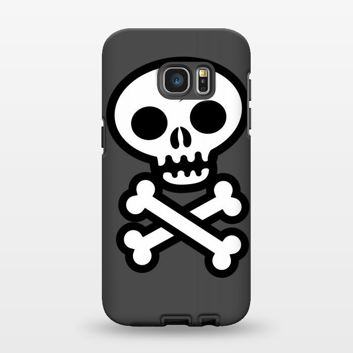 Galaxy S7 EDGE StrongFit Skull & Crossbones by Wotto