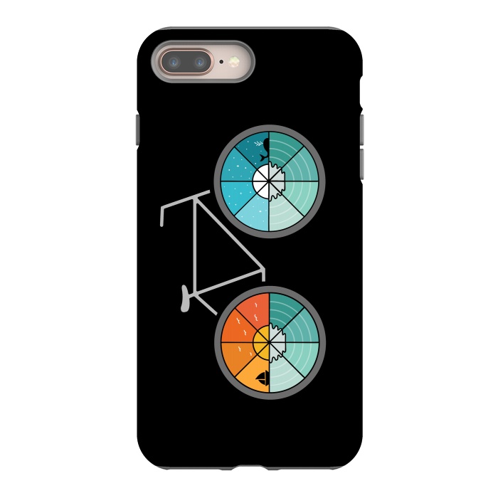 iPhone 7 plus StrongFit Bicycle Landscape by Coffee Man