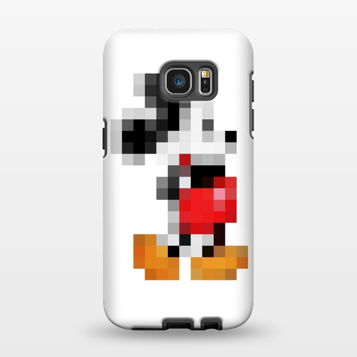 Galaxy S7 EDGE StrongFit Mickey Mouse Pixel by Alisterny