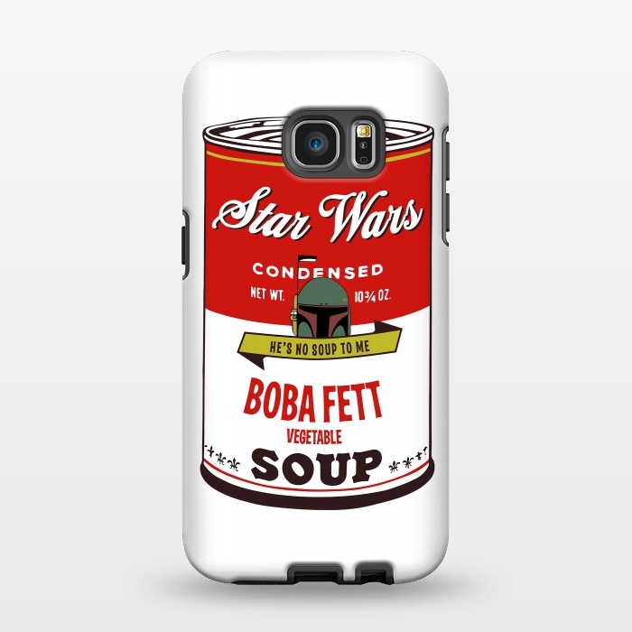 Galaxy S7 EDGE StrongFit Star Wars Campbells Soup Boba Fett by Alisterny