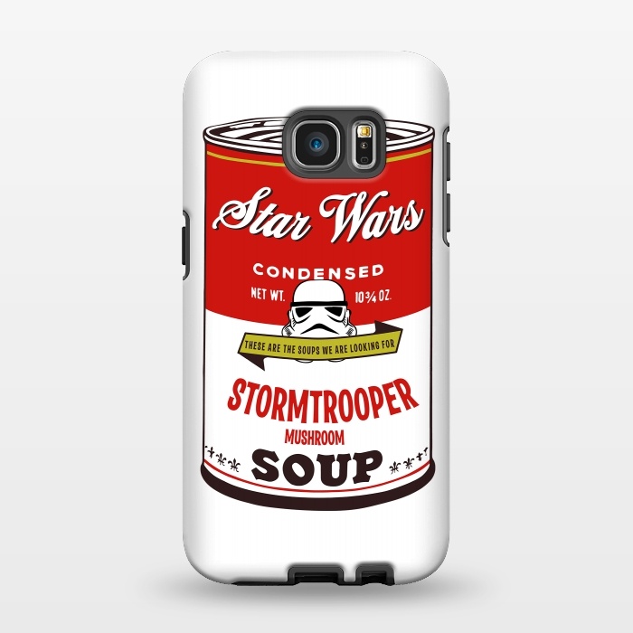 Galaxy S7 EDGE StrongFit Star Wars Campbells Soup Stormtrooper by Alisterny
