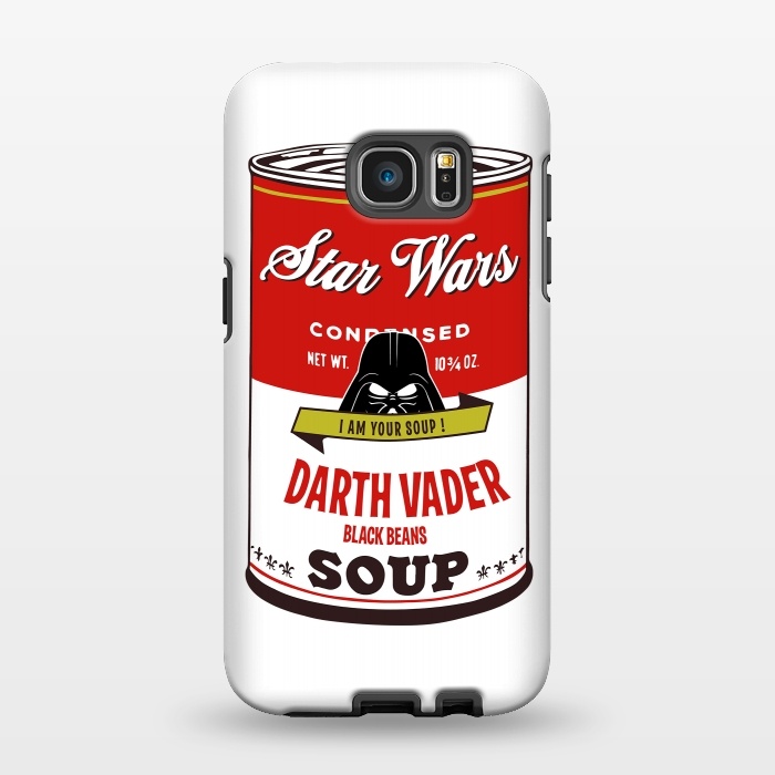 Galaxy S7 EDGE StrongFit Star Wars Campbells Soup Vader by Alisterny