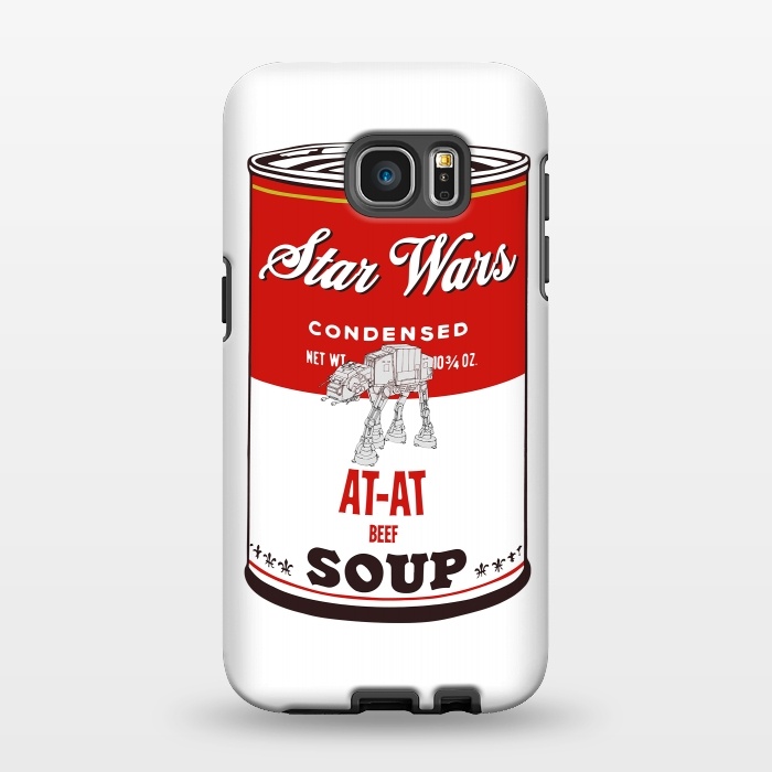 Galaxy S7 EDGE StrongFit Star Wars Campbells Soup At-At by Alisterny