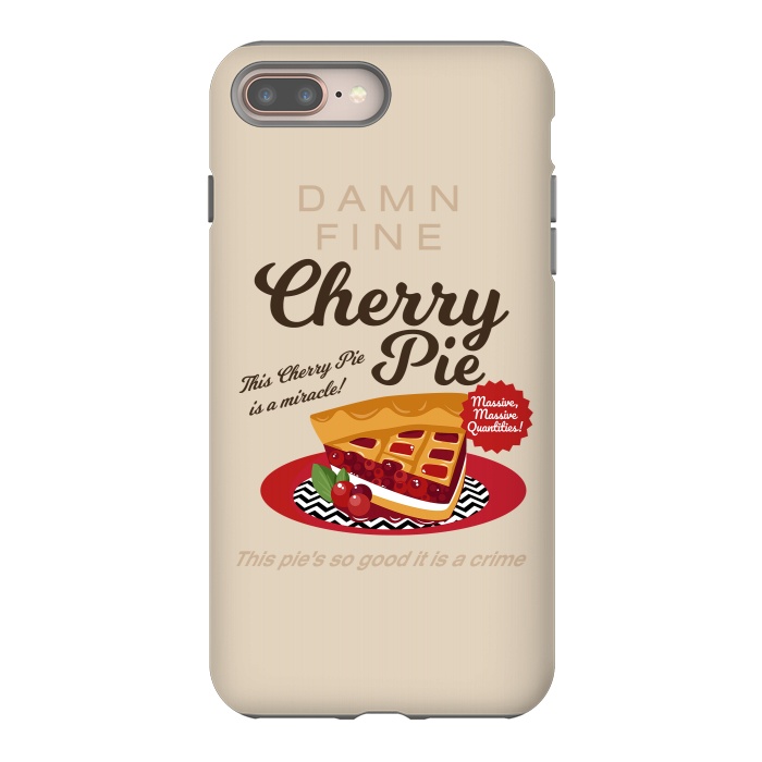 iPhone 7 plus StrongFit Twin Peaks Damn Fine Cherry Pie by Alisterny