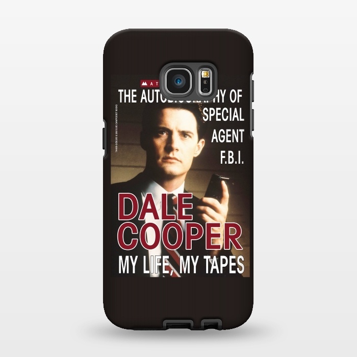 Galaxy S7 EDGE StrongFit Twin Peaks Dale Cooper Book by Alisterny