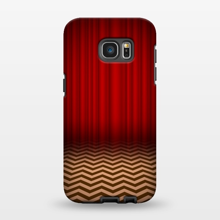 Galaxy S7 EDGE StrongFit Twin Peaks Red Room by Alisterny
