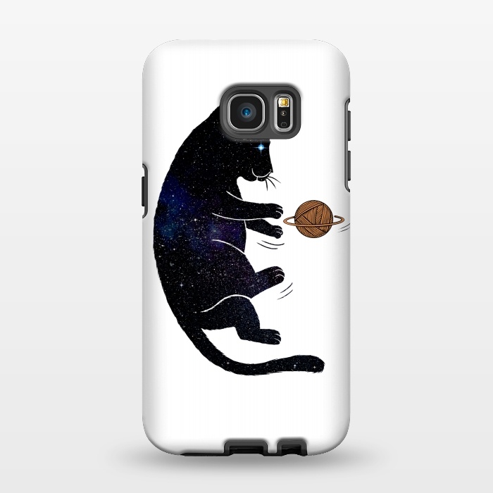 Galaxy S7 EDGE StrongFit Cat Universe by Coffee Man