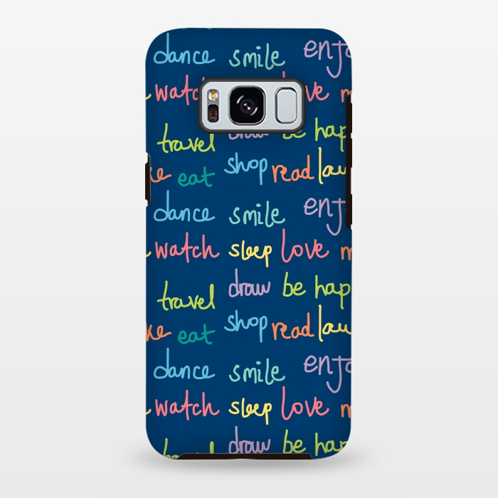Galaxy S8 plus StrongFit Happy Typo by MaJoBV