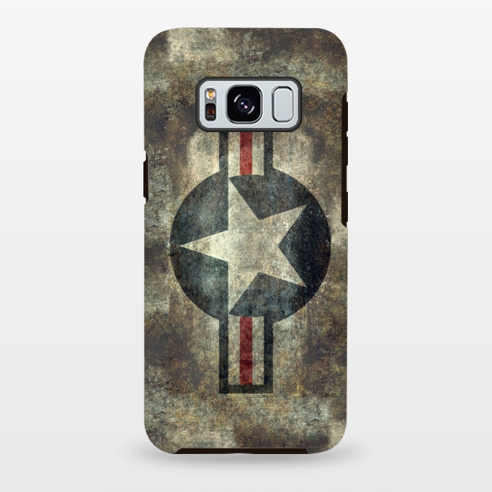 Galaxy S8 plus StrongFit Airforce Roundel Retro by Bruce Stanfield
