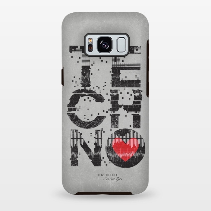 Galaxy S8 plus StrongFit I Love Techno by Sitchko