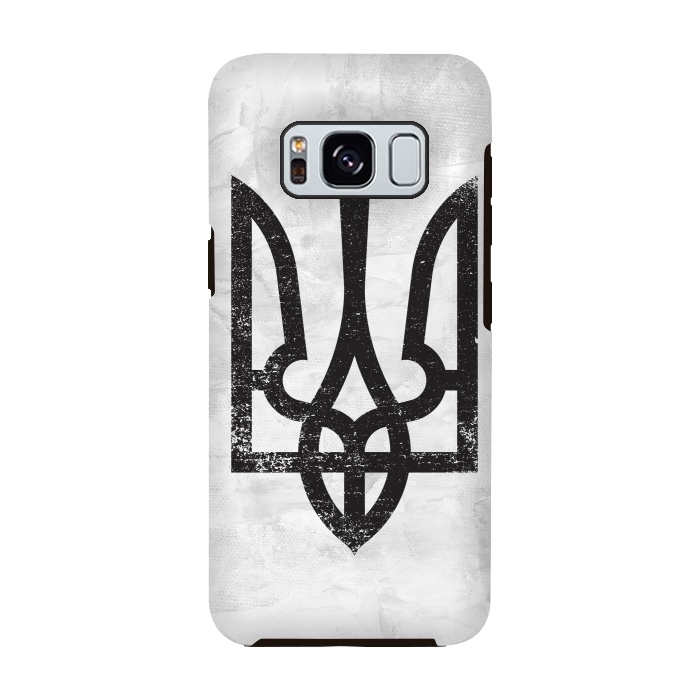 Galaxy S8 StrongFit Ukraine White Grunge by Sitchko